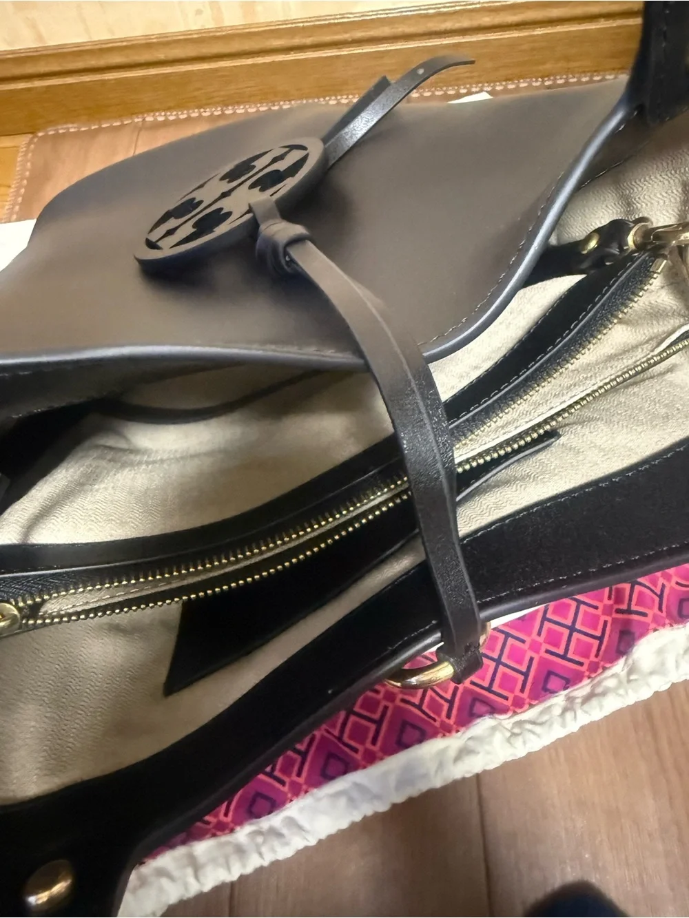 Tory Burch leather pvc